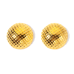 ต่างหูแฟชั่นแบบติดหู สแตนเลส 316L ชุบทอง PVD ทนทาน เป็นมิตรต่อสิ่งแวดล้อม - Product Image 1