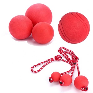 Importiertes TPR Hunde-Spielzeug, Unzerstörbarer Robuster Springball, Rotes Weihnachtsseil, Langlebiger Hundeball - Product Image 1