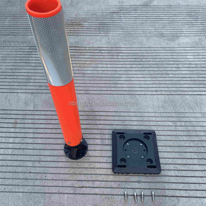 Disponible Flexible <span class=keywords><strong>Re</strong></span>-Bound Traffic Delineator Post durable en plastique sécurité routiè<span class=keywords><strong>re</strong></span> panneau réfléchissant Avertissement colonne Route Pile - Product Image 3
