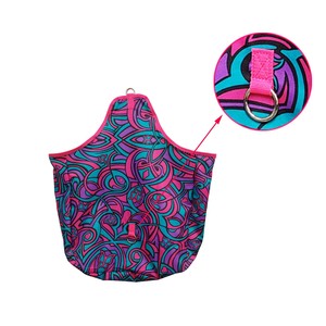 Échantillon gratuit Petit pour l'emballage de l'herbe Vente en gros Filet d'alimentation lente Sacs de foin Sac de rangement suspendu Stalles Fournitures d'alimentation du bétail - Product Image 2