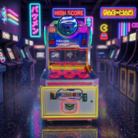 Machine de jeu d'arcade ludique pour enfants, à frapper les taupes, pour deux joueurs, au design attrayant
