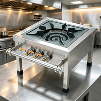 Cuisinière à gaz commerciale sur mesure OEM, multi-brûleurs, en acier inoxydable, pour la conception d'équipements de cuisine de restaurant