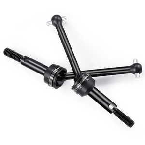 เพลา CVD หน้าและหลังโลหะเหล็ก2ชิ้นสำหรับรถดริฟท์ <span class=keywords><strong>Tamiya</strong></span> <span class=keywords><strong>TT02</strong></span>อะไหล่อัพเกรดสเกล1:10 - Product Image 3