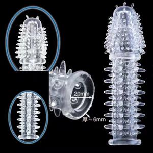 2021 Offre Spéciale Lexaing transparent cristal épine anneau grosses particules préservatif jouet de sexe pour adultes préservatif produits de sexe - Product Image 5