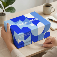 Boîtes d'expédition pliables en carton personnalisées pour cadeaux, cosmétiques, vêtements, avec logo personnalisé, vente en gros