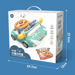 Simulatore di Guida Auto da Corsa per Bambini, Gioco Educativo sul Traffico, Volante Elettrico Multifunzionale per Bambini - Product Image 5