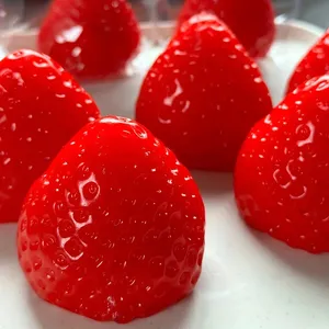 1 pièce Jouet anti-stress souple et compressible en forme de grande fraise, en latex, pour adultes, pour jeux de divertissement de fête, Halloween, Noël - Product Image 4