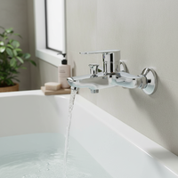 Connecteur S/S de luxe pour salle de bain de qualité supérieure et couverture murale Robinet de bain et de douche