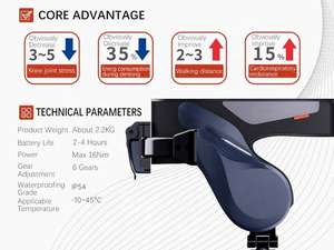 OEM Trọng lượng nhẹ di động exoskeleton Robot Walker hỗ trợ đi Bộ huấn luyện viên phụ trợ phục hồi chức năng đào tạo hỗ trợ chân Robot - Product Image 2