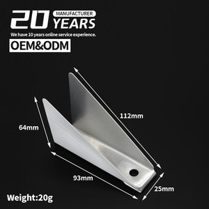 Phụ kiện hợp kim nhôm nêm kiểu k-hiện đại cho các tính năng chống ăn mòn của tòa nhà văn phòng - Product Image 2