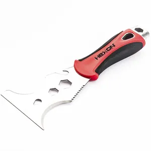 Multifunction Stainless Steel PP+TPR Handle 10 IN 1wall Scraper Putty Knife