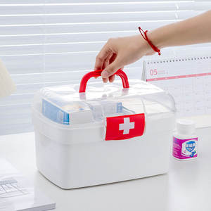 Plastic <b>Pill</b> <b>Storage</b> <b>Case</b> With Lid And Handle For Medicine Organization Small Medium Large Sizes Available - Product Image 4