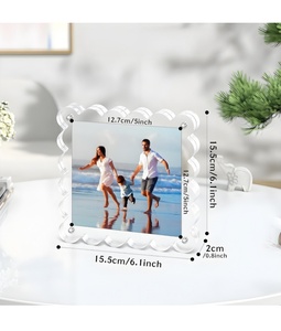 Hai mặt rõ ràng <span class=keywords><strong>Acrylic</strong></span> khung ảnh nam châm khung hình tinh thể cho hiển thị tưởng niệm Loại sản phẩm nhựa - Product Image 5