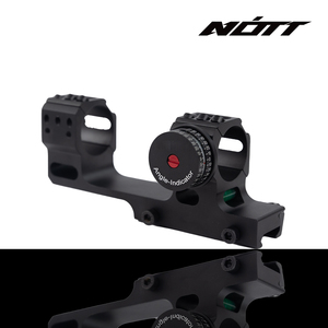 ขายึดกล้องเล็ง NOTT สำหรับท่อขนาด 30 มม., ความสูงตรงกลาง 1.6 นิ้ว สำหรับการล่าสัตว์และอุปกรณ์ออปติกกลางแจ้ง, พร้อมตัวหนีบแบบสามสกรูและระดับน้ำ - Product Image 2