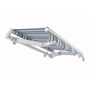 Toldo de rodillo extensible <span class=keywords><strong>para</strong></span> pared, brazo negro, a prueba de óxido, <span class=keywords><strong>para</strong></span> tienda de café - Product Image 4