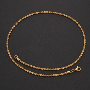 Trendy Unisex Gold Plated Stainless Steel Water-wave <b>Chains</b> Necklaces Designer Minimalist Parties High Quality Wholesale - Product Image 3