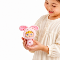 Peluche interactive parlante IA ChatGPT, jouet d'apprentissage pour enfants en 66 langues, compagnon éducatif, 6 styles d'animaux, yeux LED, porte-clés, cadeau