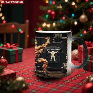 Mug en céramique noir givré 11 oz à base stable, vierge pour sublimation, changeant de couleur à la chaleur - Product Image 2