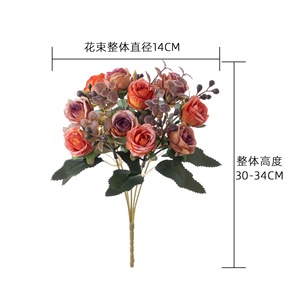 Bouquet de roses artificielles de Picasso pour la décoration de la maison et des mariages - Product Image 4