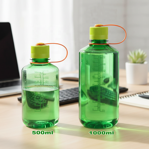 500ml 1000ml <strong>clear</strong> Plastic Drinkware, Plastic <strong>Water</strong> <strong>Bottle</strong> with Narrow Mouth Lid, BPA-Free Tritan <strong>Water</strong> <strong>Bottle</strong> - Product Image 3