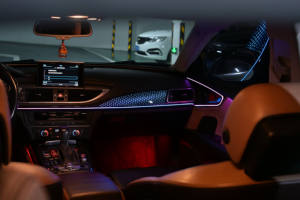 Éclairage LED intérieur de mise à niveau OEM SJC pour les modèles <span class=keywords><strong>Audi</strong></span> A7 C7 2011-2018 - Accessoires de garniture d'éclairage ambiant Symphony 64 couleurs - Product Image 3