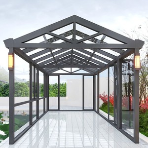<span class=keywords><strong>Prix</strong></span> d'usine Serre préfabriquée Sun Room Maison en verre étanche insonorisée <span class=keywords><strong>Solarium</strong></span> en aluminium extérieur Sunroom - Product Image 4