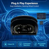 Yuefu - Tableau de bord numérique LCD HD 12,3 pouces avec système d'exploitation LINUX pour BMW E90 E91 E92 E93 2005-2012 - Rétrofit/Mise à niveau