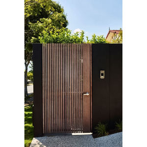 フェンスゲート木製木製コテージガーデンゲート外装フェンシングトレリスウォークウェイゲート - Product Image 3