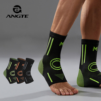 Manchon de soutien de cheville élastique, respirant et à haute compression, en tricot, unisexe, efficace pour les gonflements du pied et de la cheville