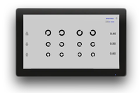 Écran de test numérique de vision oculaire LCP-1200 LCD LED tableau du panneau visuel 3d tableau des yeux