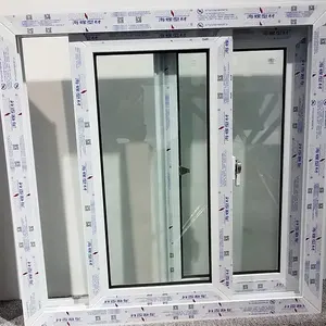 Großhandel PVC Schiebefenster Design UPVC doppelt verglaste Glass chiebe fenster