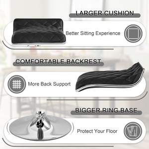 Taburete de Bar de Diseño Contemporáneo con Aspecto Elegante, Acolchado Confortable y Estructura Resistente para Uso Comercial - Product Image 4