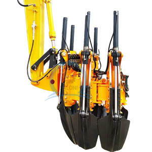 เครื่องย้ายต้นไม้ <span class=keywords><strong>4</strong></span> ใบมีด คุณภาพสูง ขายดี สำหรับรถตักล้อยาง รถแบคโฮ และรถขุด - Product Image 4
