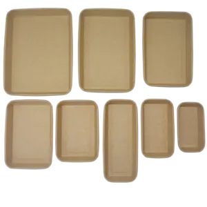 Biodegradabile della carta Kraft della salute e della sicurezza fuori il vassoio del Sushi con la laminazione conveniente per l'imballaggio ed il trasporto