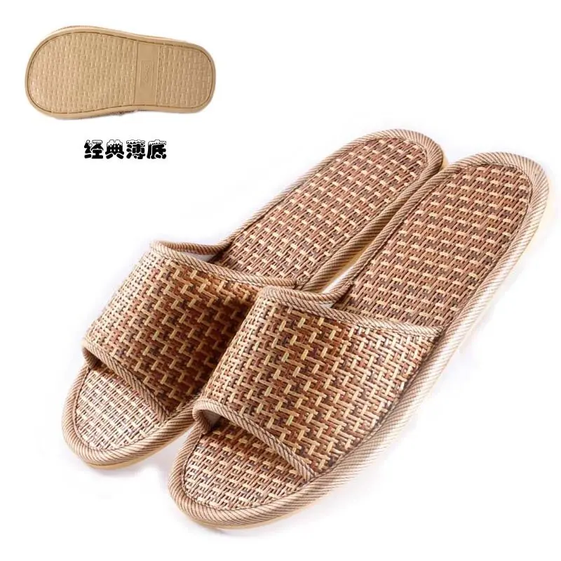 New Best Competitive Price Summer Slip-on Sliders Nature Cool Paper Texture Materials PVC Outsole Indoor Outdoor Home Slippers