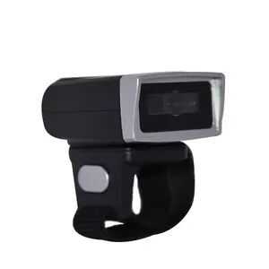 1D 2D Wearable Mini Barcode Scanner Ring Wireless QR Code scanner HS-S03