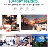 [Soldes] WOWOTO T9 Projecteur LED intelligent Android portable pour cinéma maison, mise au point automatique, haut-parleur, batterie intégrée, 1080P 3D 4K
