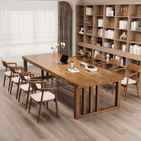 Bureau d'écriture de style américain très vendu, grand bureau en bois massif pour la maison, bureau d'étudiant avec une grande surface de travail pour le salon