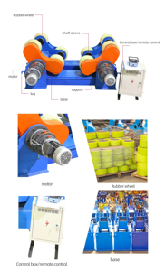 Rotatore per Saldatura Supercnc per Tubi e Serbatoi, Capacità <span class=keywords><strong>3000</strong></span> kg, con Rulli Girevoli - Product Image 5