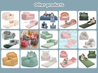 Canapé-lit simple en sherpa doux pour enfants, fauteuil en mousse moelleuse pour garçons et filles, meubles pour le salon, fabrication OEM personnalisée