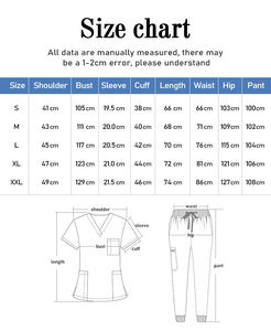 Set di Uniformi Ospedaliere del Produttore, Completo a Maniche Corte per Cliniche Dentistiche in Messico, Divisa Medica per Uomo e Donna - Product Image 2