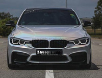 Kit de mise à niveau 1:1 pour BMW F30 F35 à M3 pare-chocs avant larges lèvre diffuseur arrière Grille jupes latérales garde-boue échappement en Fiber de carbone