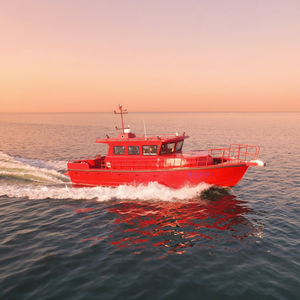 Barca Elettrica in Alluminio Saldato Certificata CE 13,75m, Layout Personalizzabile, Motore 2x250HP, Velocità 26-28 Nodi per Escursioni e Pesca - Product Image 2