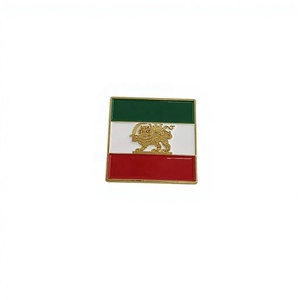 Spilla Personalizzata in Smalto Morbido con Leone e Bandiera dell'Iran per Decorazione Abbigliamento - Product Image 5