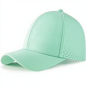 Casquette Snapback en maille 6 panneaux vert clair respirante réglable unisexe pour l'extérieur décontractée printemps été adulte - Product Image 1