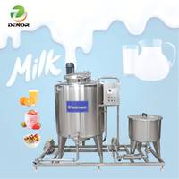 Pasteurisateur de lait électrique à vapeur et gaz, cuve de 500 litres pour jus avec mélangeur