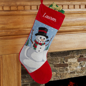 Personnalisé <span class=keywords><strong>Vintage</strong></span> Old-Fashion Needlepoint Santa Chaussettes Broderie Famille Cadeau Bas <span class=keywords><strong>De</strong></span> Noël - Product Image 5
