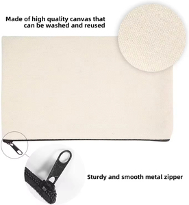 Miễn Phí Chứng Khoán Mẫu Trống Tùy Chỉnh Kích Thước Mô Hình Tự Làm Dây Kéo Bông Trang Điểm Pouch Vải Mỹ Phẩm Vệ Sinh Túi Cho Khuyến Mãi - Product Image 3