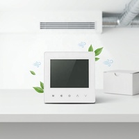 Climart CT-6000 Termostat Kipas Koil Layar Sentuh Elektrik Plastik untuk AC 86mm FCU 220V HVAC Rumah Industri Komersial