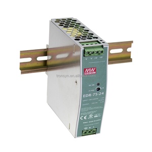 Transformadores de Distribución de Energía Electrónicos Meanwell Autorizados EDR-75-12 de Salida Única de 12V para Riel DIN, 75W - Product Image 1